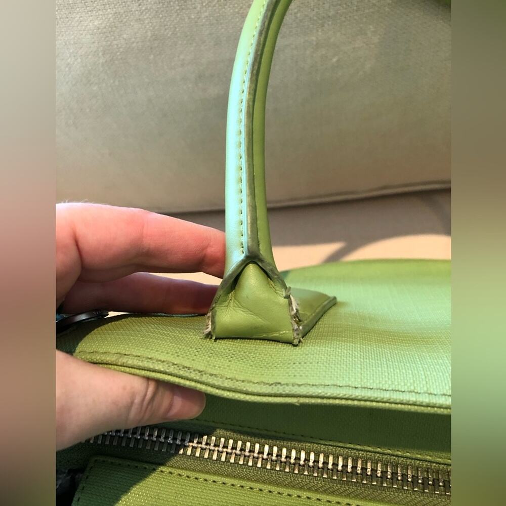 Dagne Dover Lime Green Signature Tote Bag - Picture 4 of 16